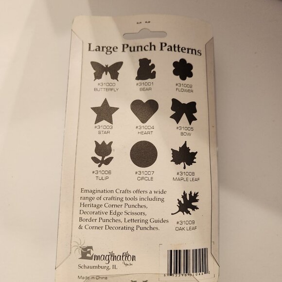 Hand Rake Gardening Large Hole Punch Emagination paper Scrapbook - Picture 5 of 5